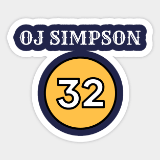 oj simpson Sticker